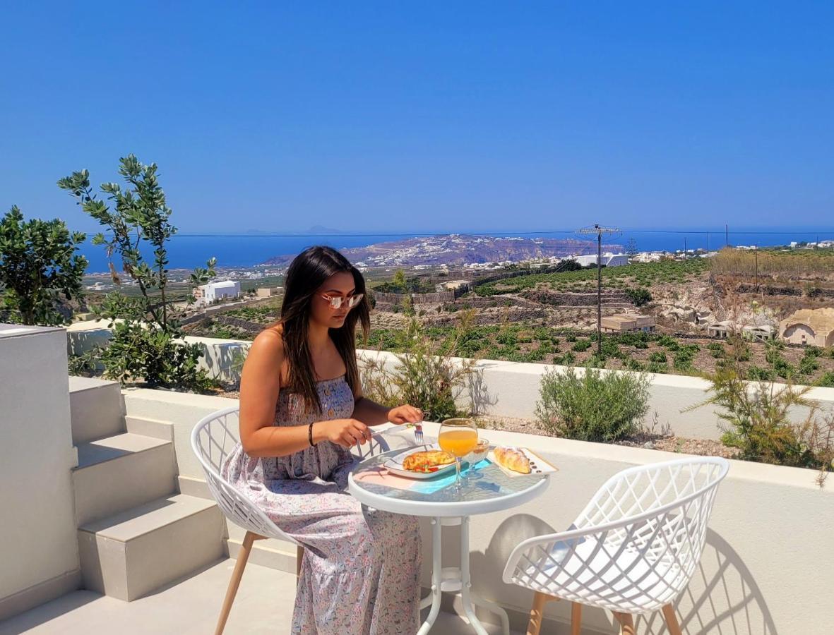 Вилла Vista Al Mar Santorini Пиргос Экстерьер фото